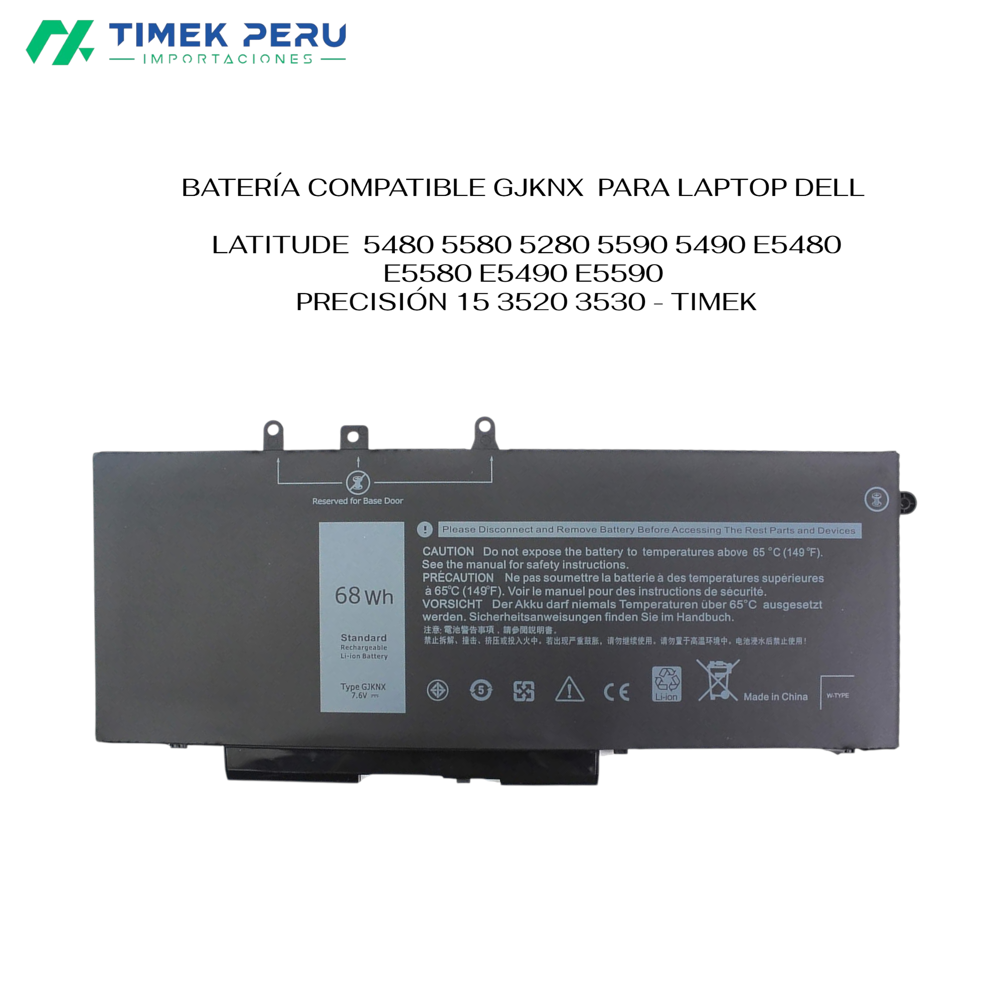BATERÍA COMPATIBLE GJKNX