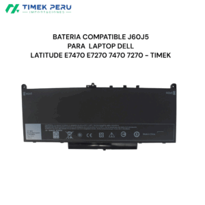 BATERIA J60J5 PARA LAPTOP DELL LATITUDE E7470 E7270 7470 7270 - TIMEK